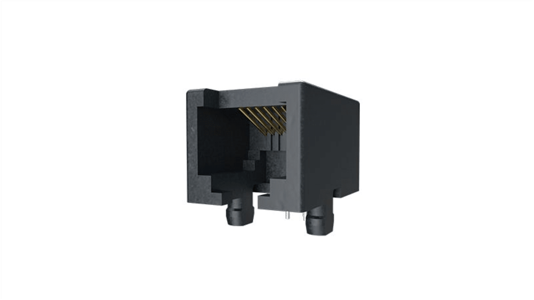 Connettore RJ45 Femmina Amphenol Communications Solutions Cat3, 8 vie, Montaggio con foro passante