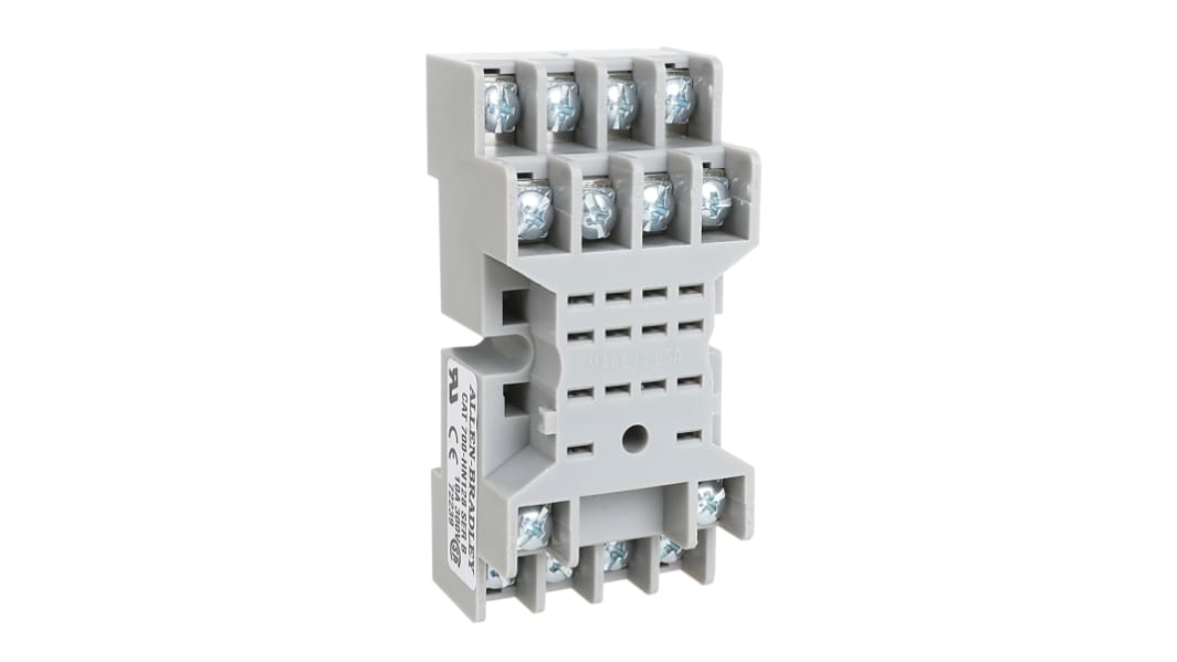 Allen Bradley Relaissockel zur Verwendung mit 700-HNC Miniatur-Zeitrelais 700-HN, 14 -Kontakt , DIN-Schiene,
