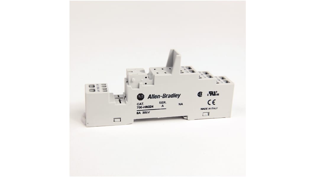 Allen Bradley Relaissockel zur Verwendung mit 700-HK-Relais 700-HN, 8 -Kontakt , DIN-Schiene, Tafelmontage, 300V