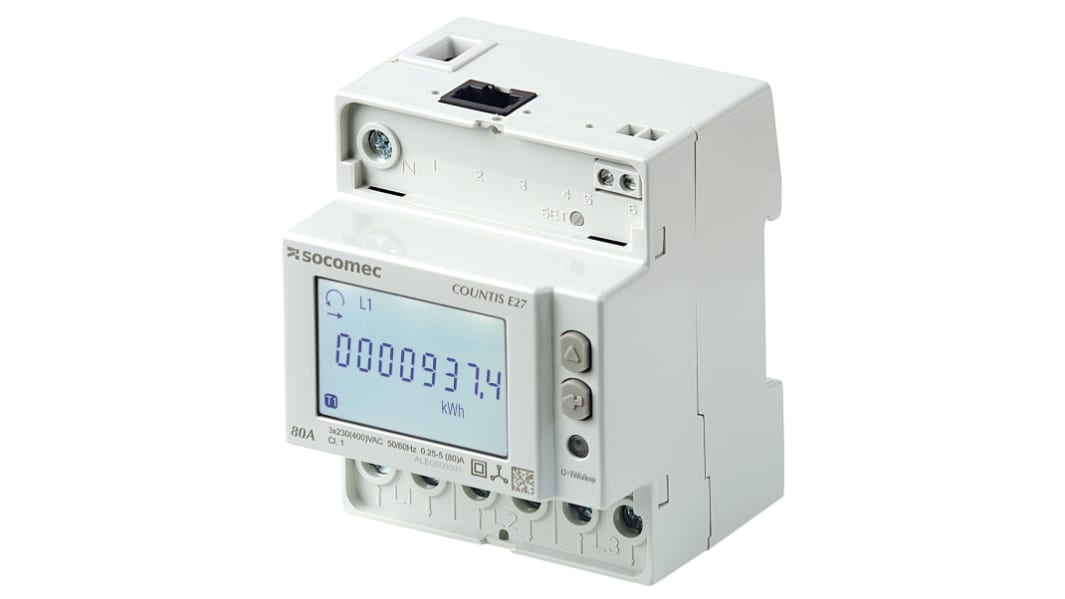 Socomec 3 Phase LCD Energy Meter