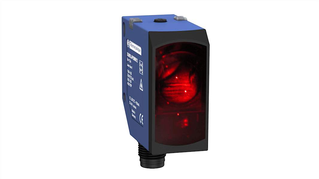 Telemecanique Sensors Polarised Retro Reflection Photoelectric Sensor, Block Sensor, 12 m Detection Range