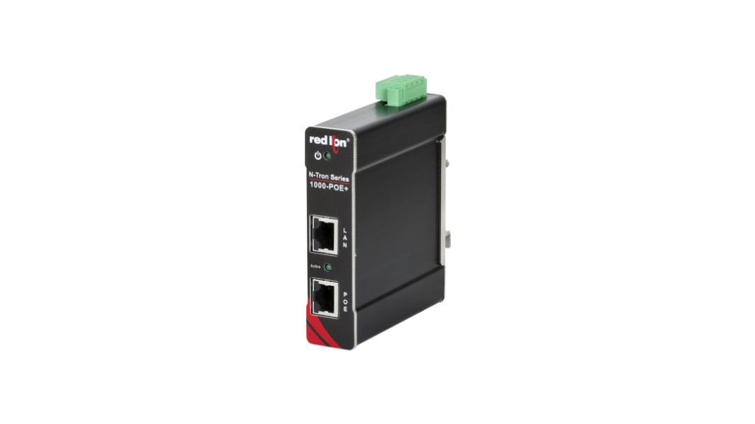 Iniettore PoE Red Lion, 30W, ingresso 10 → 30V cc, uscita 54V cc, 1 porta