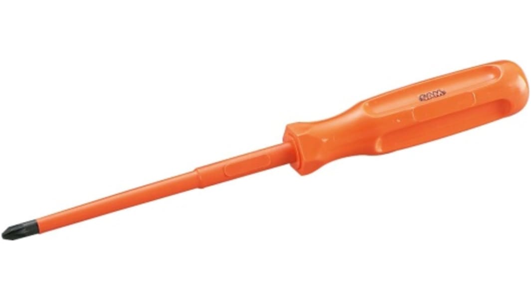SAM Pozidriv Insulated Screwdriver, PZ0 Tip, 75 mm Blade, VDE/1000V, 165 mm Overall
