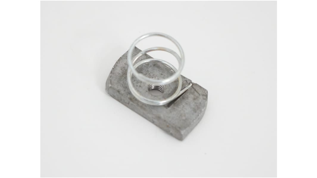 RS PRO Channel Nut, M8, Nut Base Dimensions 35 x 19mm, Galvanised Steel