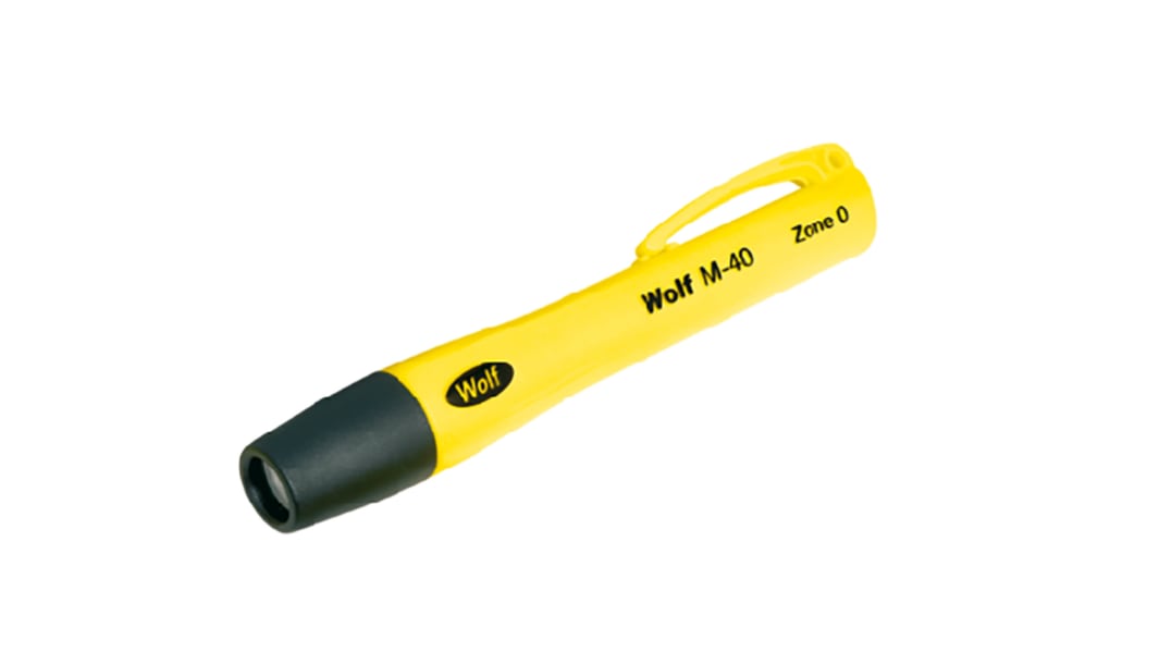 Wolf Safety ATEX, IECEx LED Pen Torch Yellow 3 x 30 cd