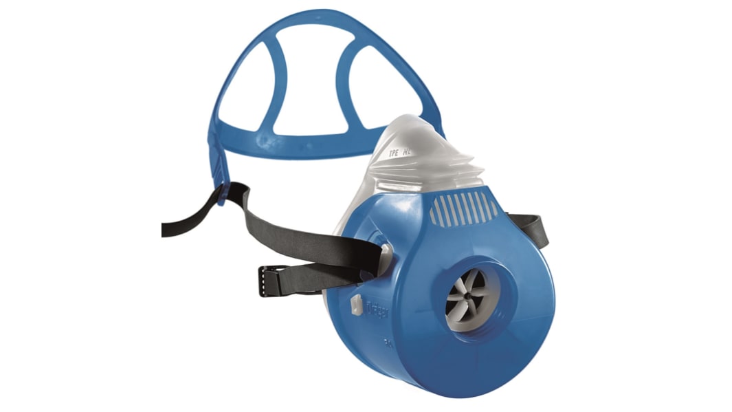 Maschera respiratoria DRAEGER col. Nero, Blu, Taglia Medio, Mezza maschera