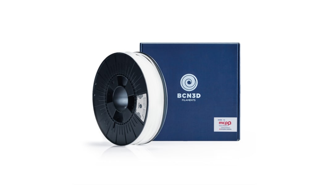 Filament pour imprimante 3D BCN3D, PET-G, Ø 2.85mm, Blanc, 750g, FDM