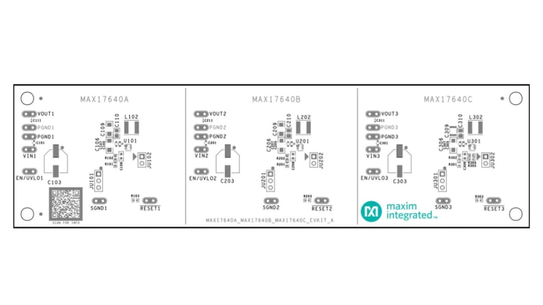 Kit de evaluación Convertidor dc-dc Maxim Integrated MAX17640BEVKIT# - MAX17640BEVKIT#