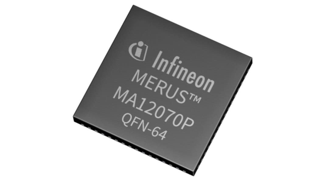 Infineon,160W, 64-Pin QFN 64 pins MA12070PXUMA1