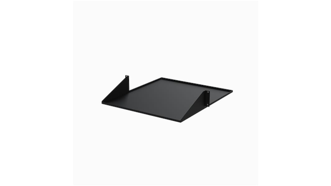 StarTech.com 2U Einlegeboden, Stahl Schwarz, 482mm x 508mm x 88mm