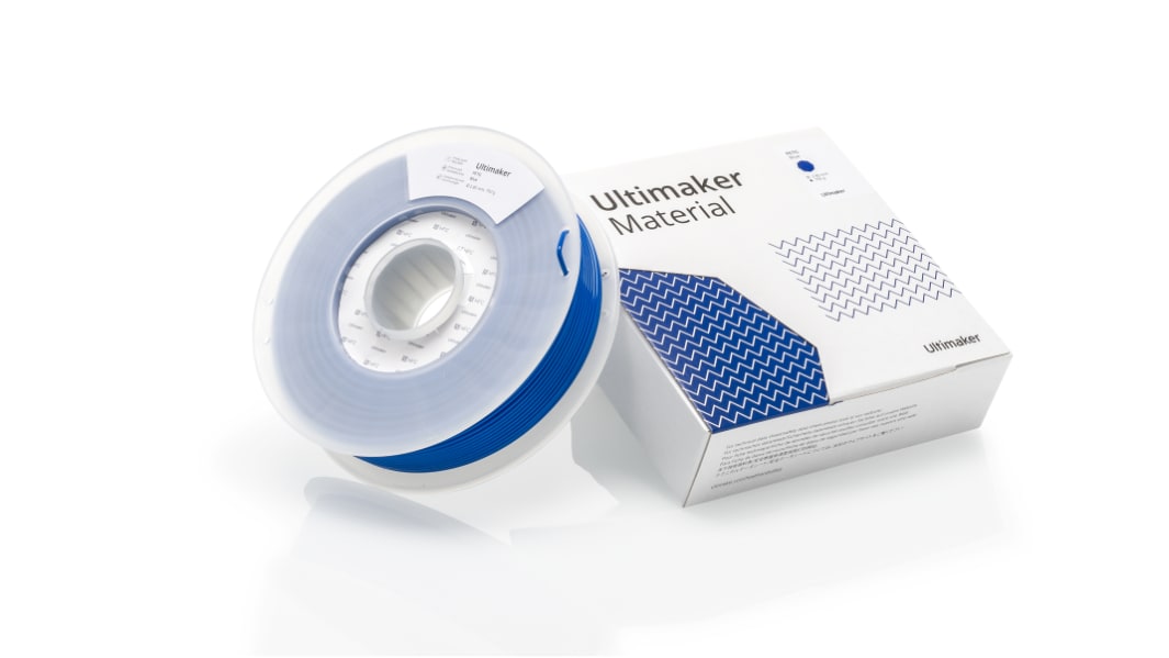 Ultimaker PET-G 3D-Drucker Filament zur Verwendung mit 3D-Drucker, Blau, 2.85mm, FDM, 750g