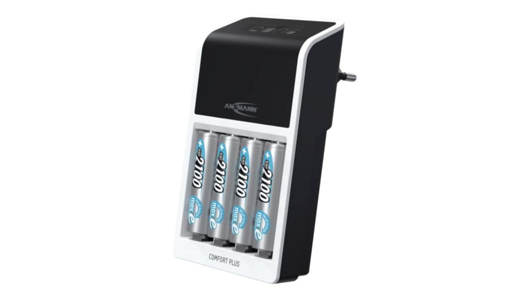 Cargador de batería NiMH para pilas 9V, AA, AAA, hasta 4 unidades, enchufe EU