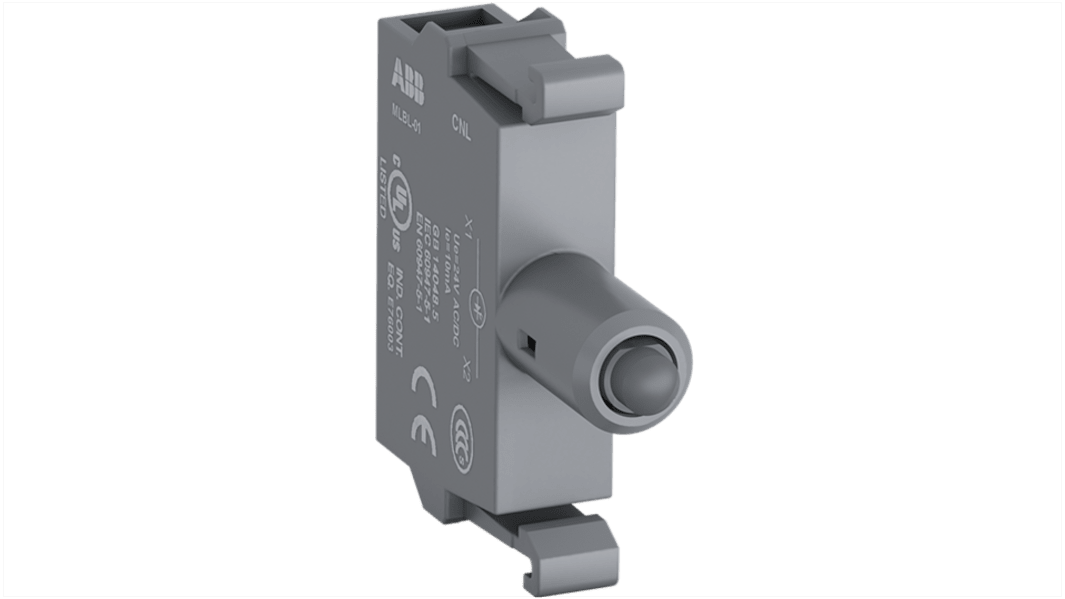 Blocco contatti luminoso ABB, 110 → 130V cc, terminali a A vite, LED Colore giallo