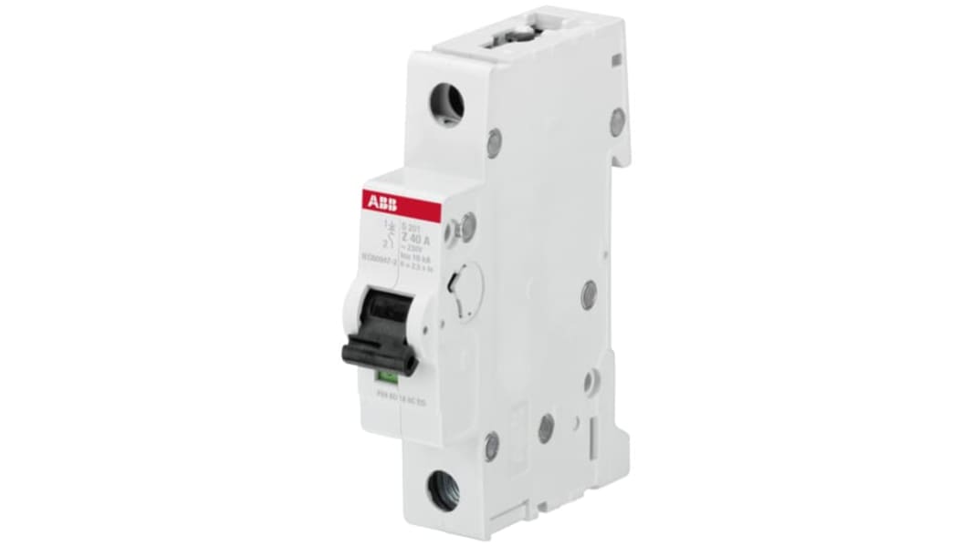 Interruttore magnetotermico ABB, 1P 6A, Tipo Z