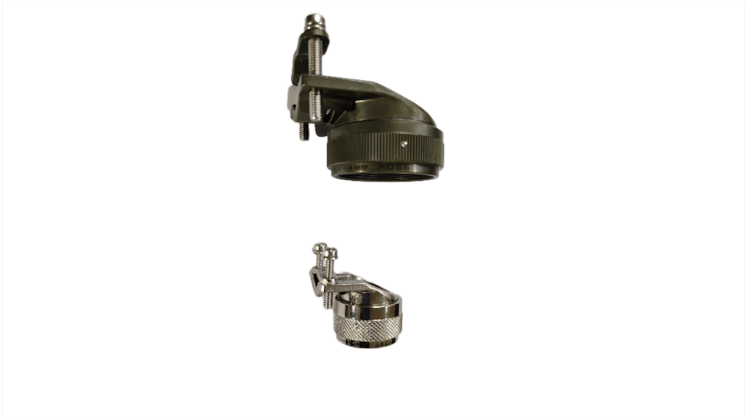 Capot pour connecteur cylindrique Angle droit Amphenol Limited série M85049, taille 21 pour Connecteur MIL-DTL-38999
