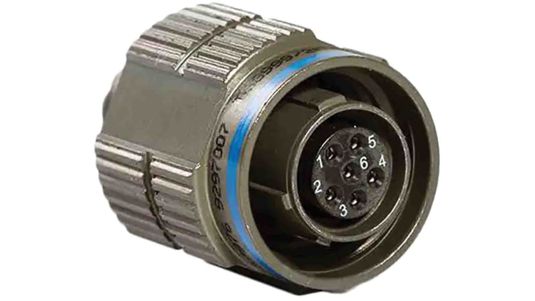 Connettore Maschio Amphenol Aerospace Diritto, 6 poli, Maschio