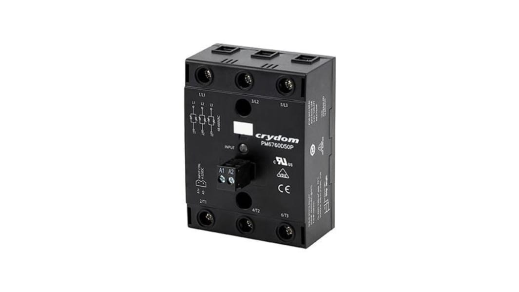 Sensata Crydom PM67 Series Solid State Relay, 25 A Load, Panel Mount, 600 V ac Load