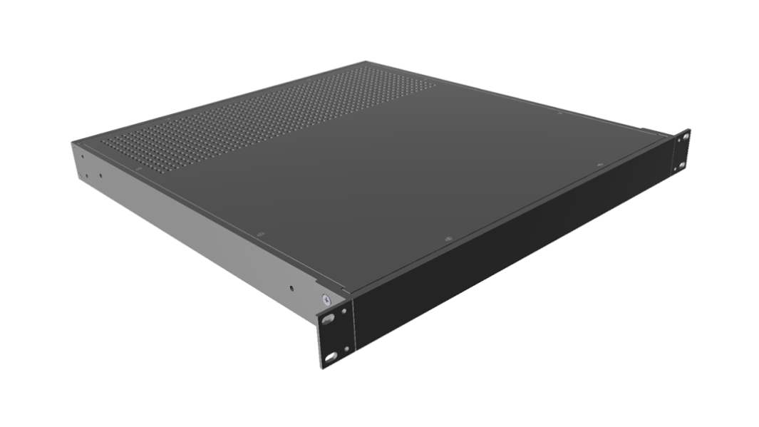Hammond ケース 電子機器用 44 x 422 x 457mm アルミニウム Black