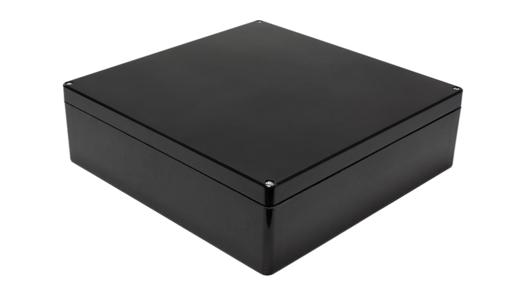 Hammond 1590ZGRPBK, Glasfiberarmeret polyester Kabinet, IP66, 405 x 400 x 120mm, Sort