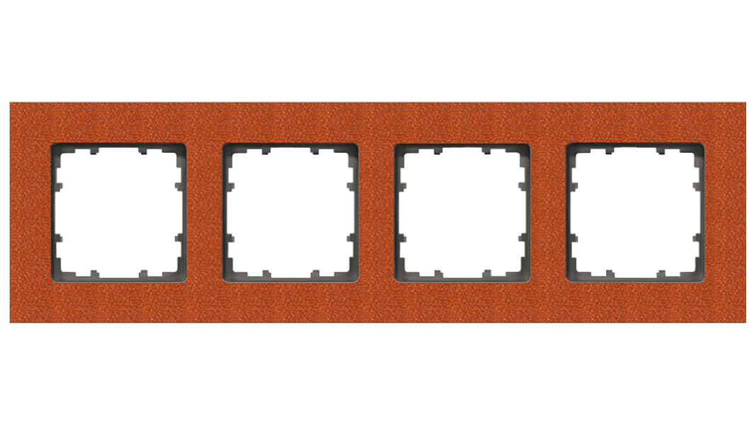 Siemens Brown 4 Gang Frame