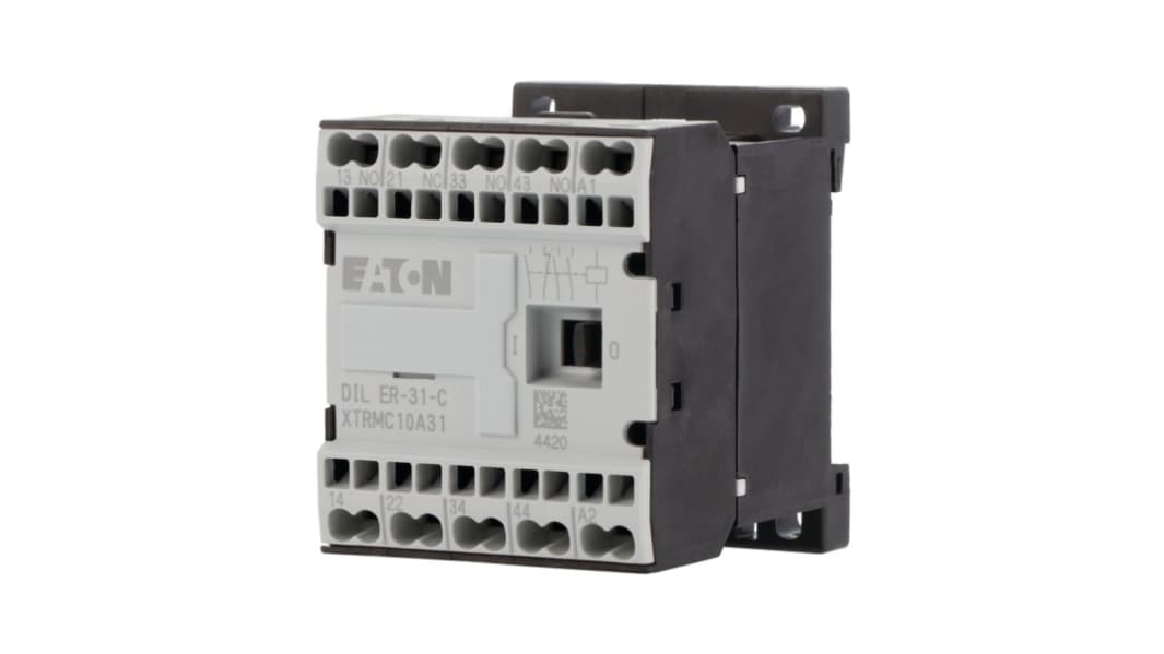 Eaton DILER DILER Contactor Relay, 24 V dc Coil, 10 A, 2.3 W, 1 NC, 3 N/O