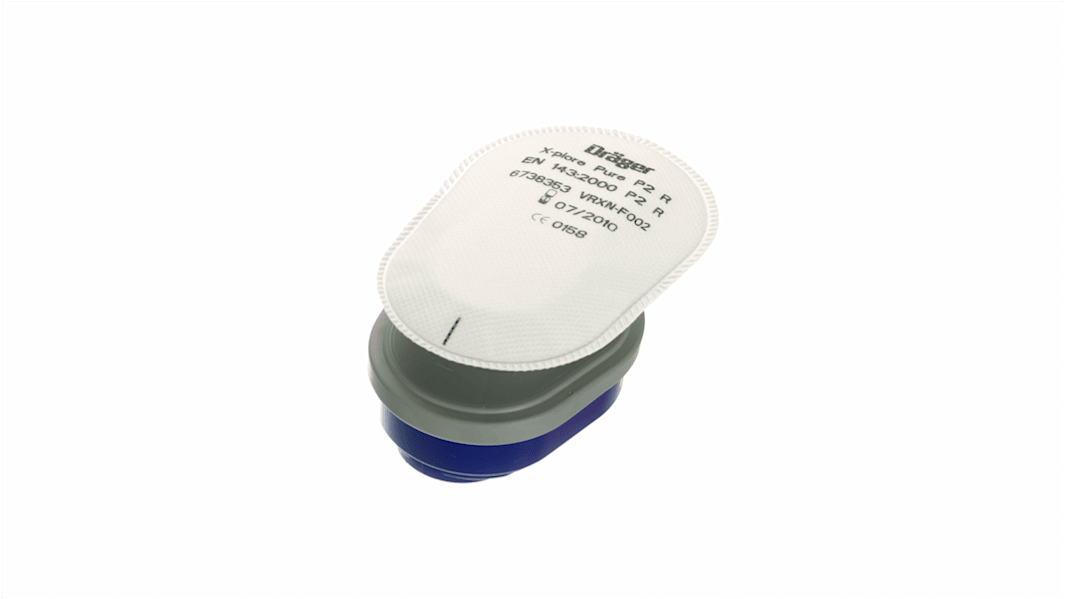 Filtre à Poussières DRAEGER pour Demi-masques à baïonnette Drainger X-plore 3300 et 3 500 A, masque complet 5500