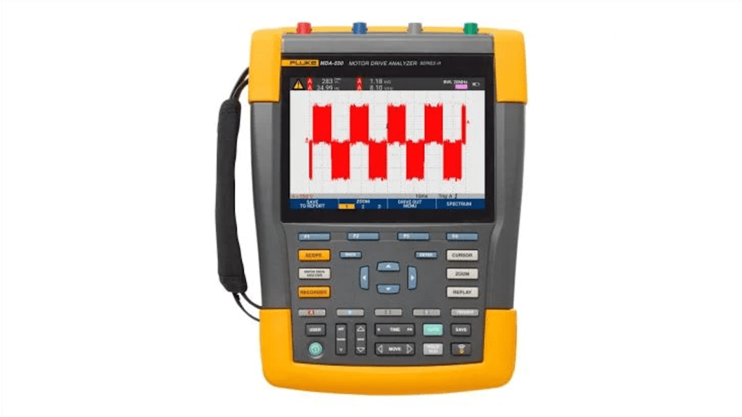 Fluke Oszcilloszkóp, ScopeMeter III sorozatú, FLUKE-MDA-550-III, Hordozható, 500MHz, Szín, 4 analóg cs.