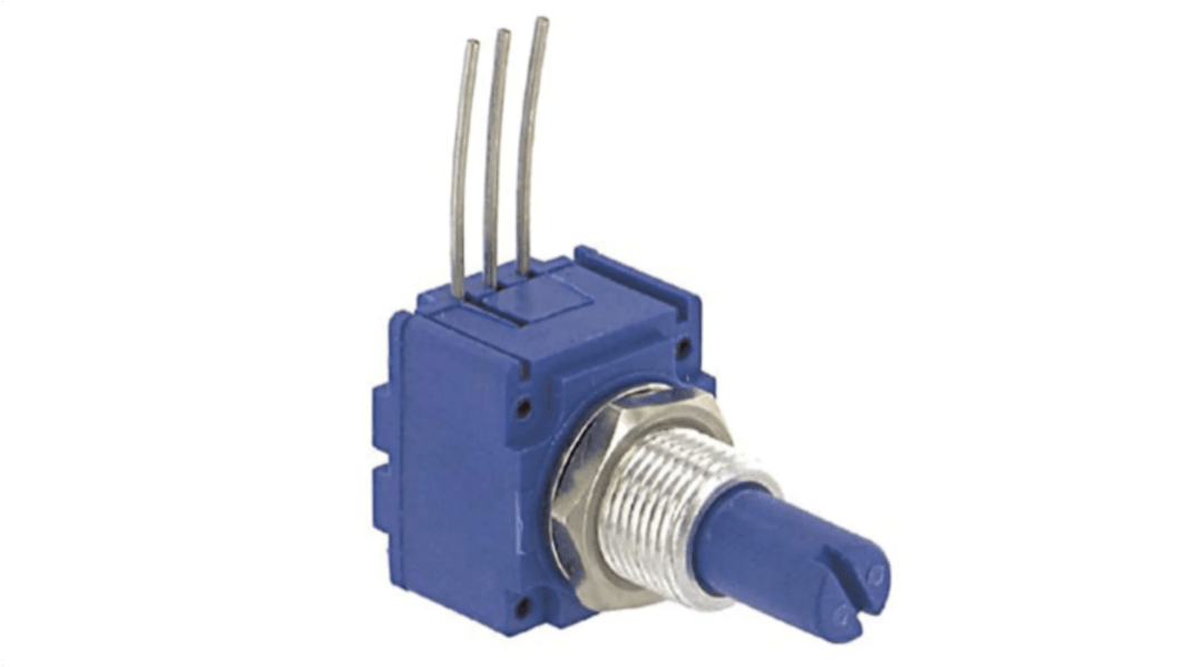 Bourns 91A1A-B28-A22L 1 modul Cermet, Dreje Potentiometer, 6,35 mm aksel, 250kΩ, ±10%, 2W Lineær Lige kærv