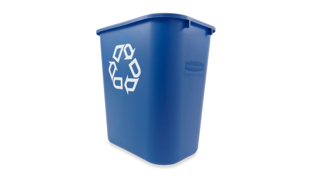Rubbermaid Commercial Products PE Mülleimer 39L Blau T 38.7cm H. 50.5cm B. 27.9cm