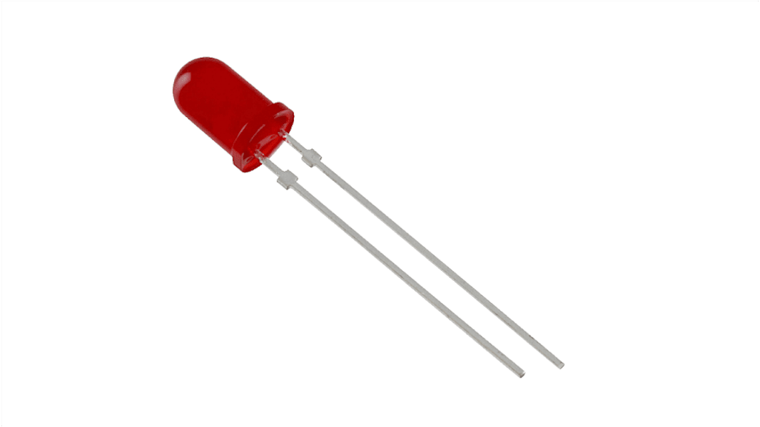 LED Rouge, Traversant, 5 mm, 1,9 V