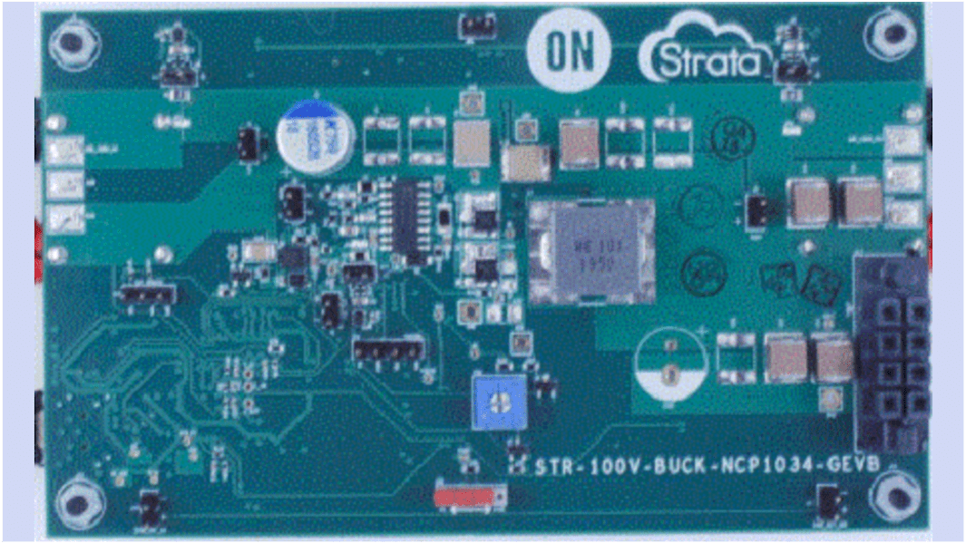 onsemi 評価ボード, 評価ボード, バックコンバータ, NCP1034 用, STR-100V-BUCK-NCP1034-GEVB