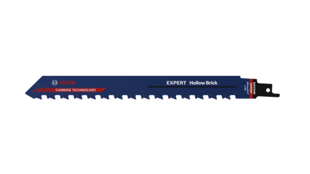 Bosch Hartmetall Säbelsägeblatt, Schnittlänge 190mm / 2 TPI, Stück für Hohlblocks