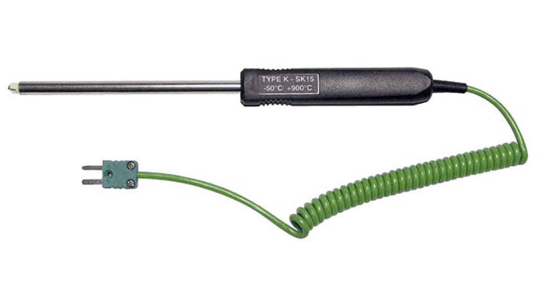 Chauvin Arnoux K Needle Surface Temperature Probe, 130mm Length, 8mm Diameter, 900 °C Max
