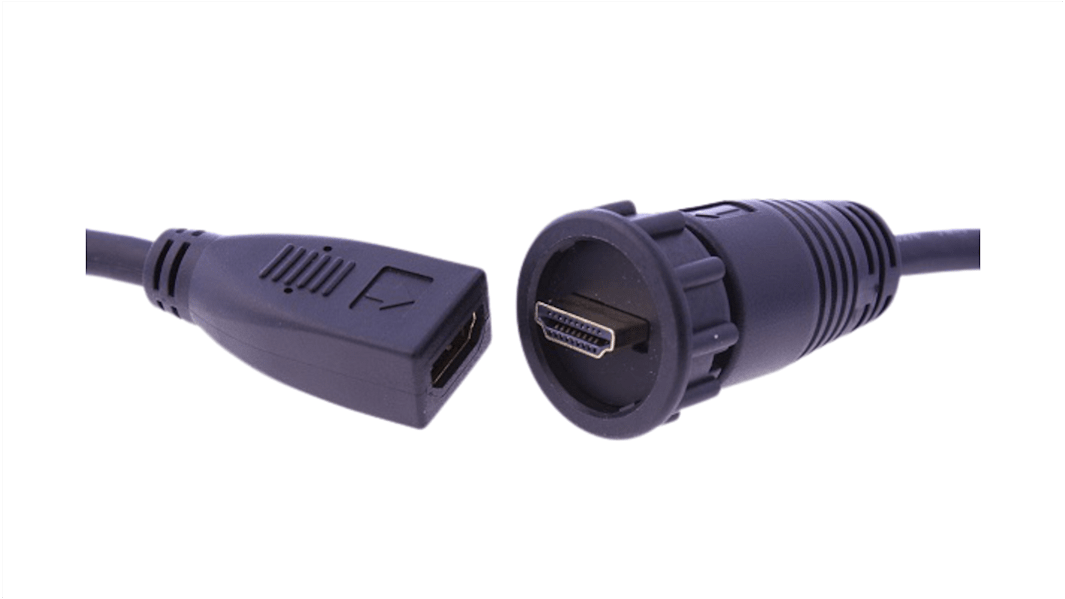 RS PRO HDMI-Kabel A HDMI Stecker B HDMI Buchse Hohe Geschwindigkeit 4K max., 2m