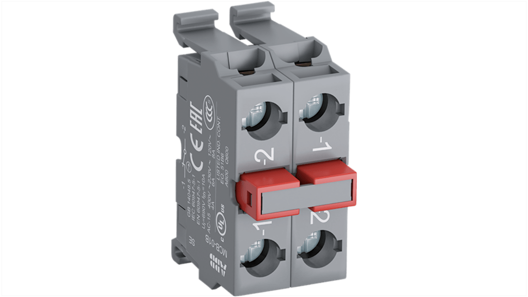 Blocco contatti ABB, 2 NA + 2 NC, 690V, terminali a A vite