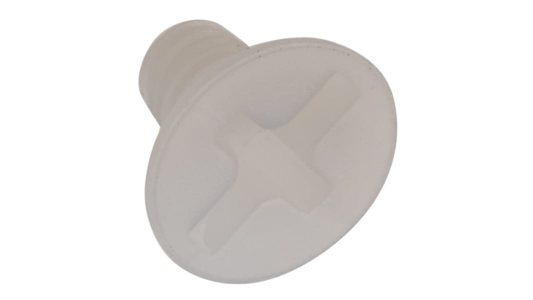 RS PRO Senkkopf Schlitz Schrauben , M4 x 6.0mm Nylon