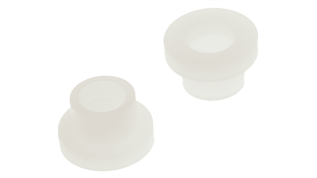 RS PRO Isolierbuchsen, Ø M5, Innen Ø 5.1mm x 7mm, L. 4mm, D. 10.2mm, Nylon
