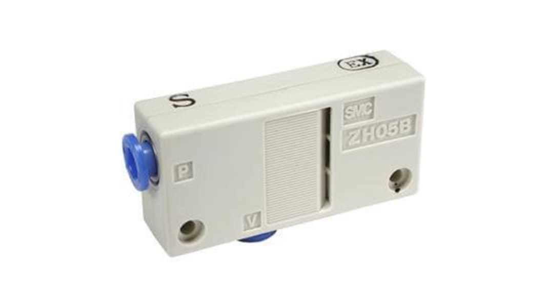 SMC Vacuum Ejector, 1.3mm nozzle , -0.88bar 40L/min, ZH series