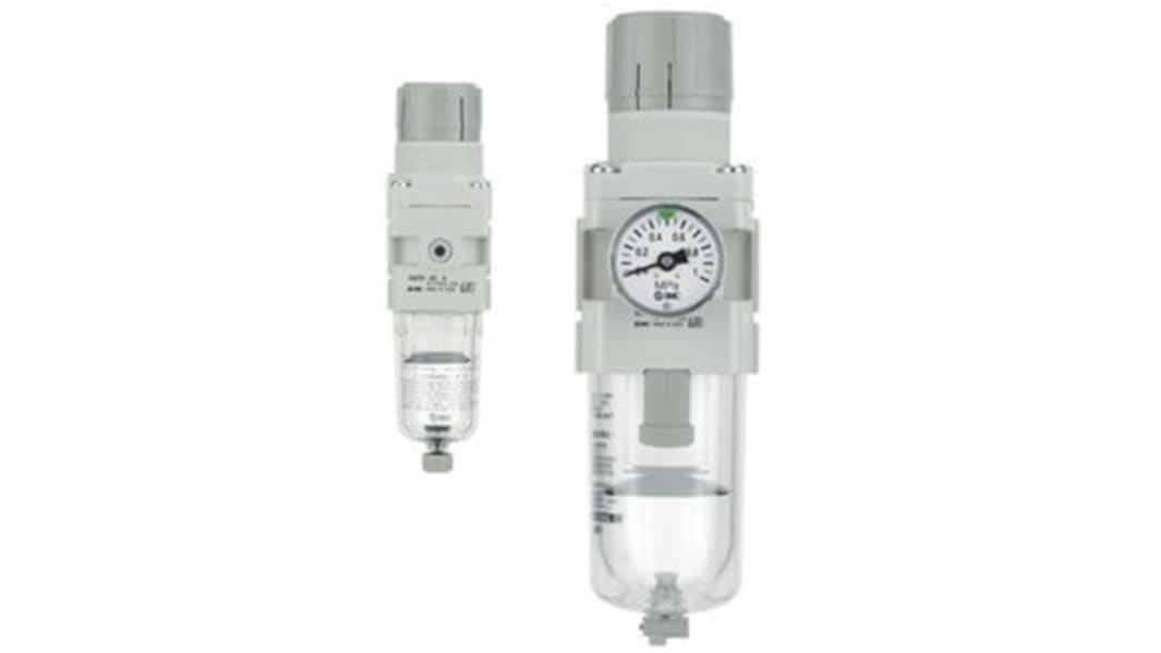 SMC Interne ID 5μm Filterregler Automatik, Manuell, Anschluss G1/8 bis 10 bar