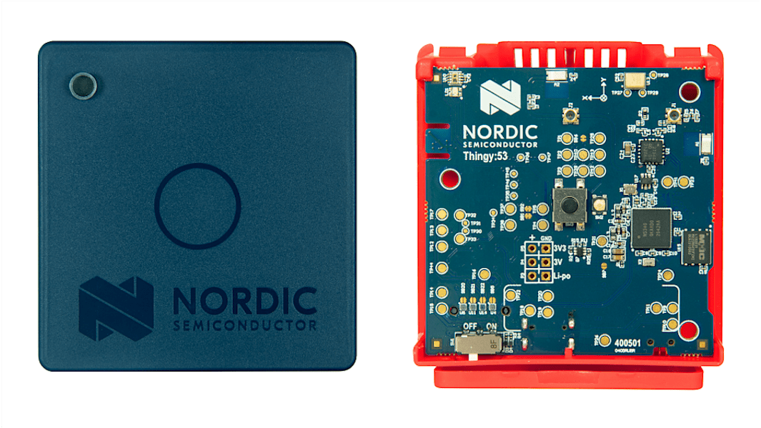 Kit de desarrollo Sensor ambiental Nordic Semiconductor Nordic Thingy:53 - Thingy53, para usar con nRF21540 FEM