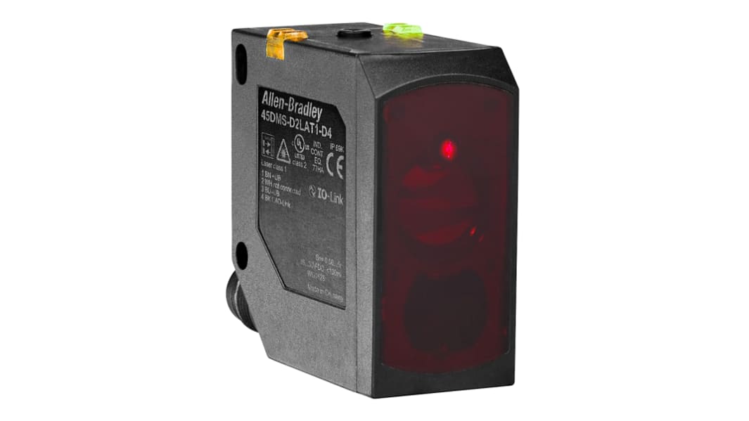 Sensore di distanza Rettangolare Allen Bradley, Riflessione sullo sfondo, rilevamento 60 → 5000 mm, uscita NPN,