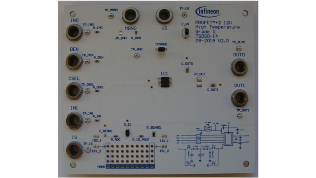 Infineon Shield-BTS7080-2EPZ Arduino Shield, Evaluierungsplatine