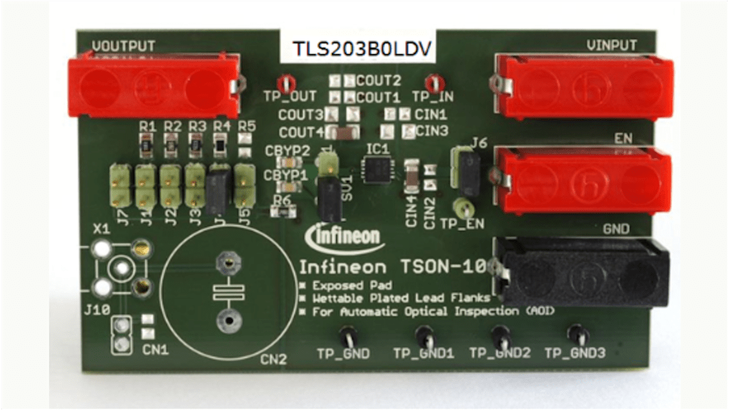 Infineon TLS203B0LDV BOARD LDO Voltage Regulator for TLS203B0 for LDO TLS203B0LDV