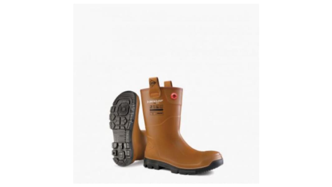 Scarponcini antinfortunistici S5 Dunlop da  Unisex tg. 44, col. Nero , resistenti all'acqua, con puntale di sicurezza