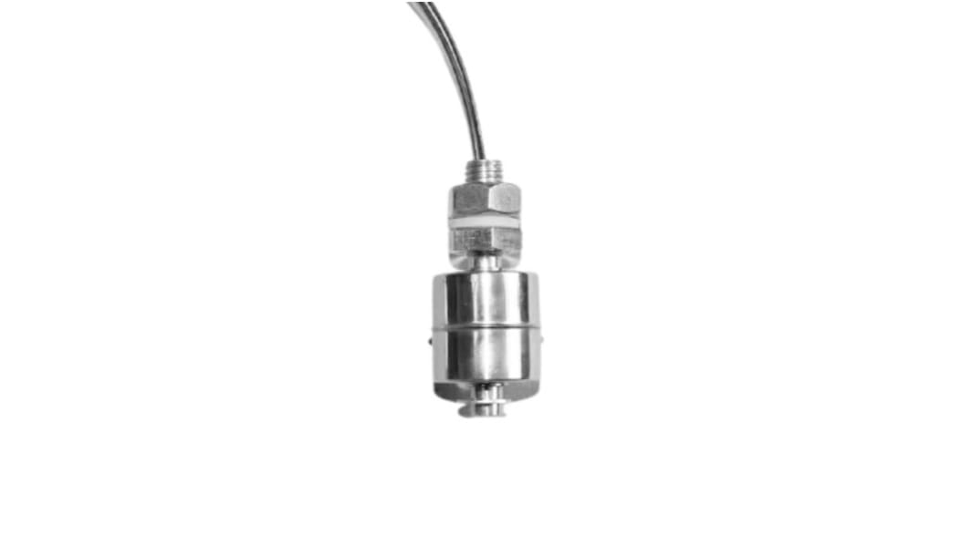 RS PRO Edelstahl Schwimmerschalter Mit Gewinde 200V / 1,5 A, Schließer, -20°C → 110°C, mit 350mm Leitung