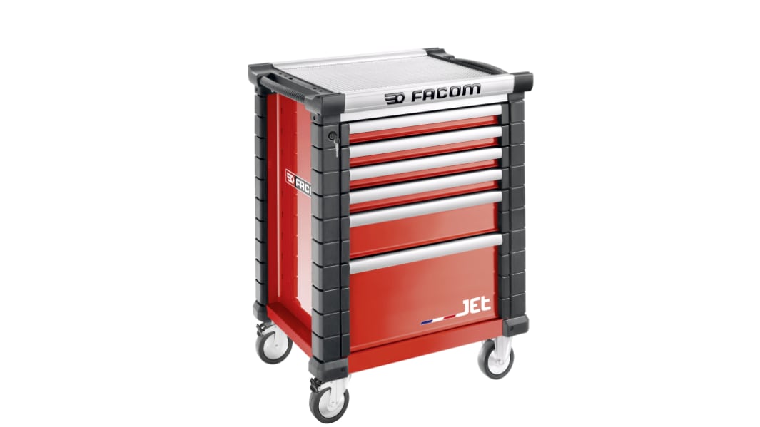 Facom 6 Drawer Steel Wheeled