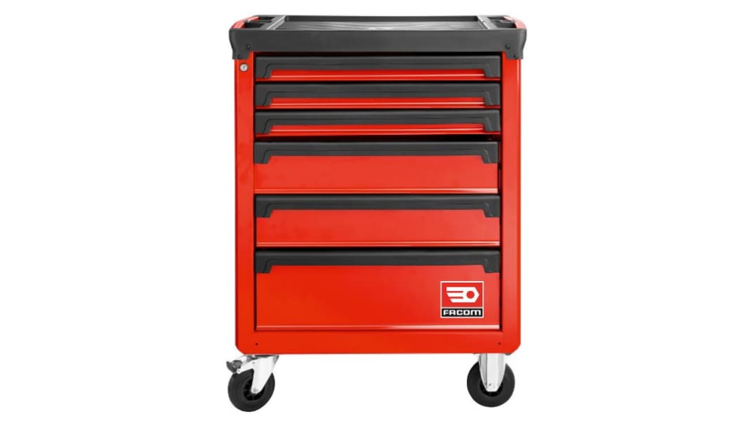 Facom Trolley mit 6 Ebenen, 750 x 460mm, max. 20 kg, 25 kg, 30 kg