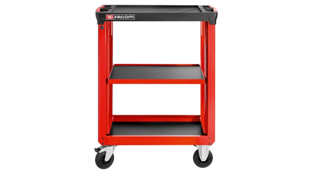 Facom Trolley mit 3 Ebenen, Polypropylen Rahmen, 560 x 460mm