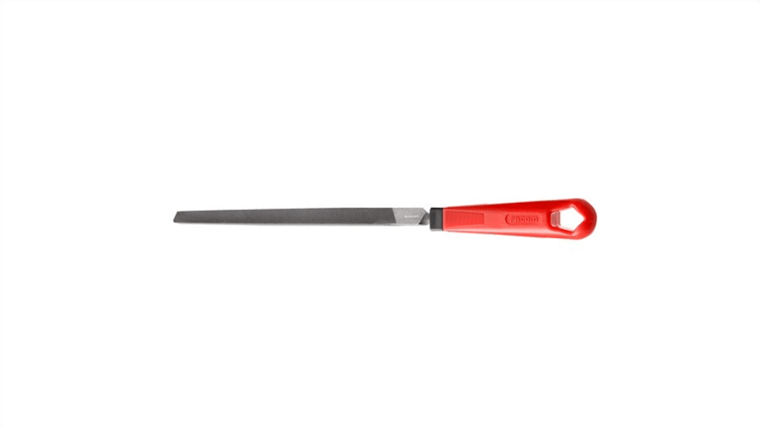 Facom 200mm, Second Cut, Triangular Engineers File With Soft-Grip Handle