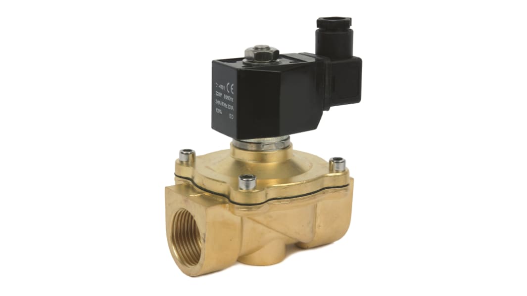 Elettrovalvola NC RS PRO, 2 porte , 220 V c.a., 3/4poll
